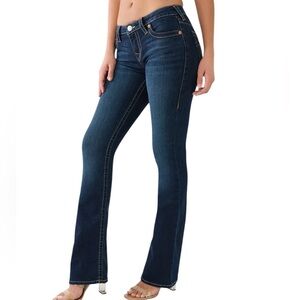 True Religion Dark Blue Mid Rise Bootcut Jeans